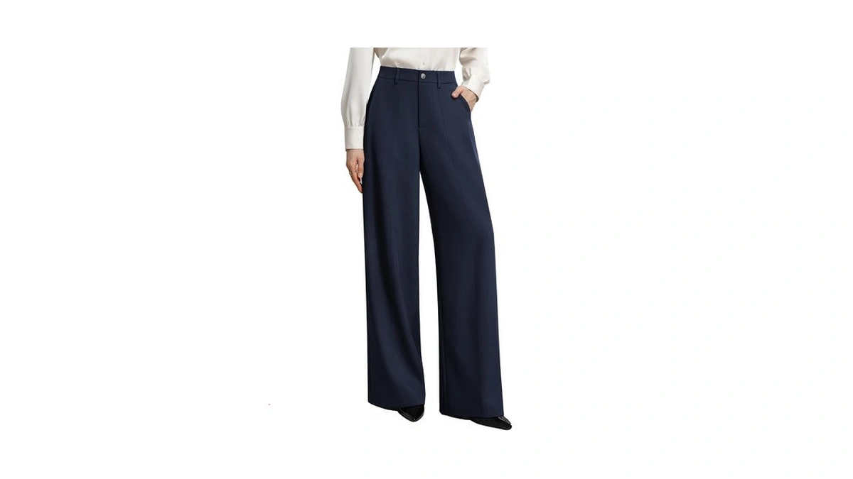 Grace Karin Womens Wide Leg Dress Pants Business Office Work