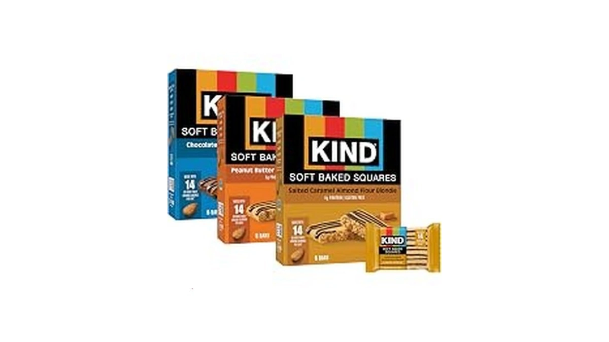 Kind Soft Baked Squares Variety Pack, Gluten Free, Healthy Snack