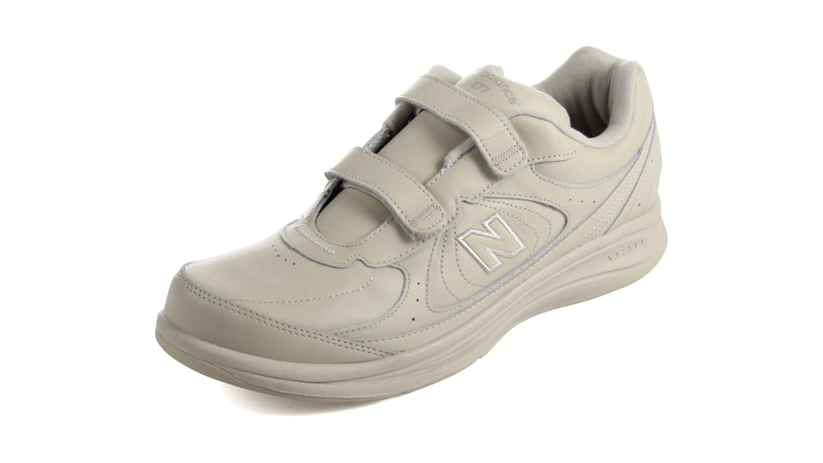 New Balance Men's 577 V1 Hook And Loop Shoe, Bone,