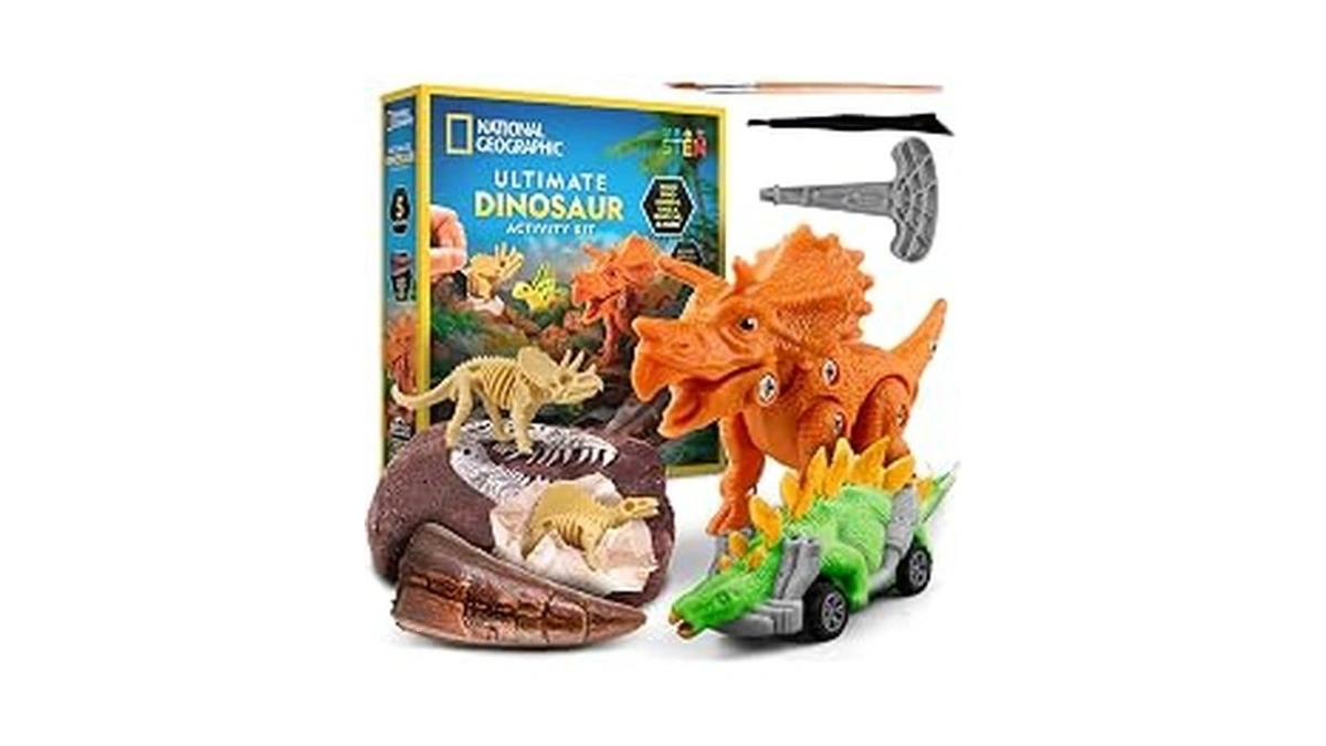 National Geographic Ultimate Dinosaur Toy Activity Kit With 5 Projects