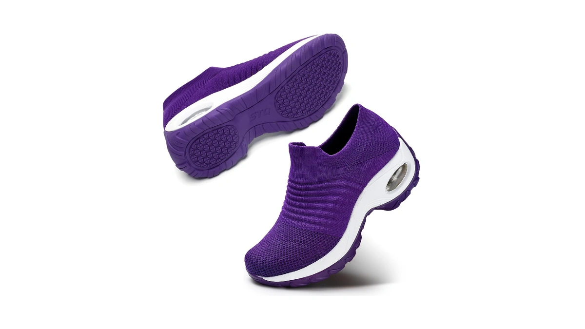 Walking Shoes Women Slip On Sneakers Comfort Ladies Nurse Work