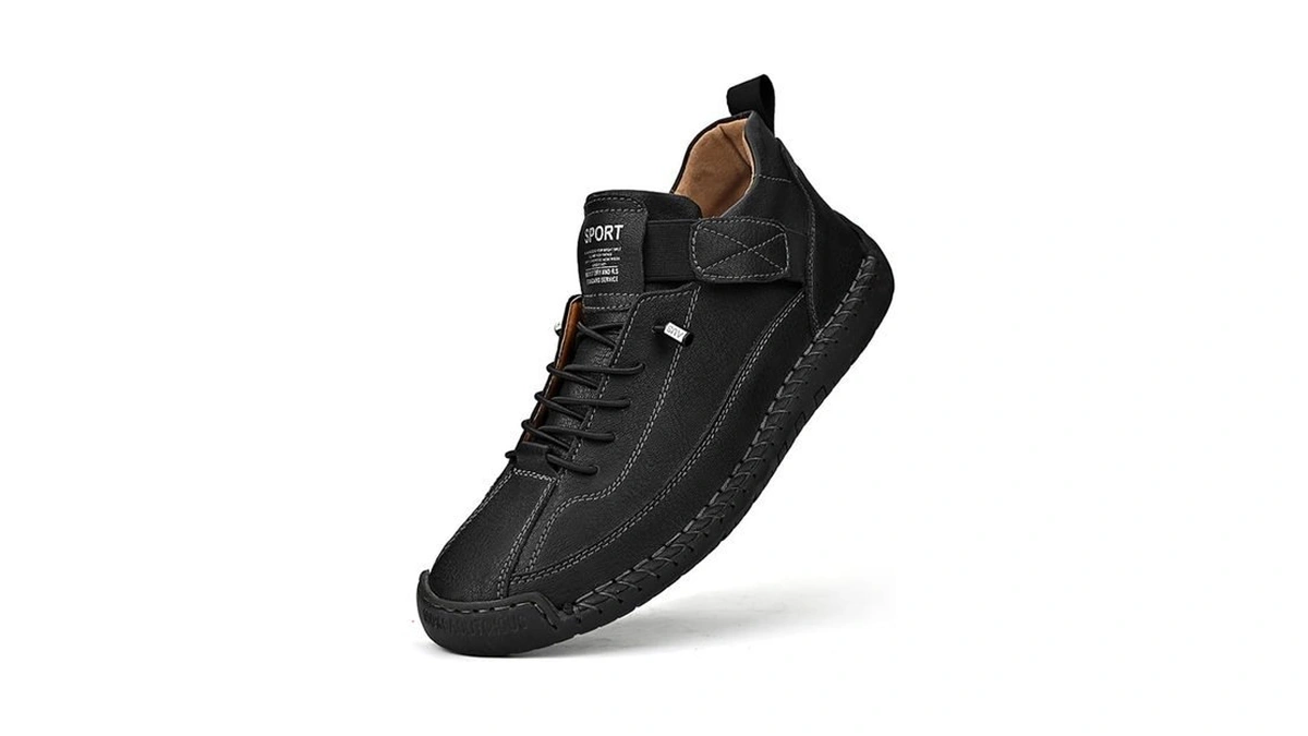 Ojpo Chukka Boots Mens Beck Shoes Adjustable Leather Shoes For