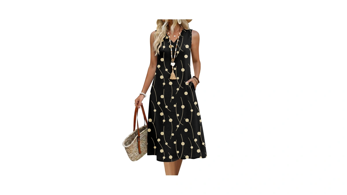 Zeagoo Sun Dresses For Women 2026 Vacation Tshirt Dress Knee