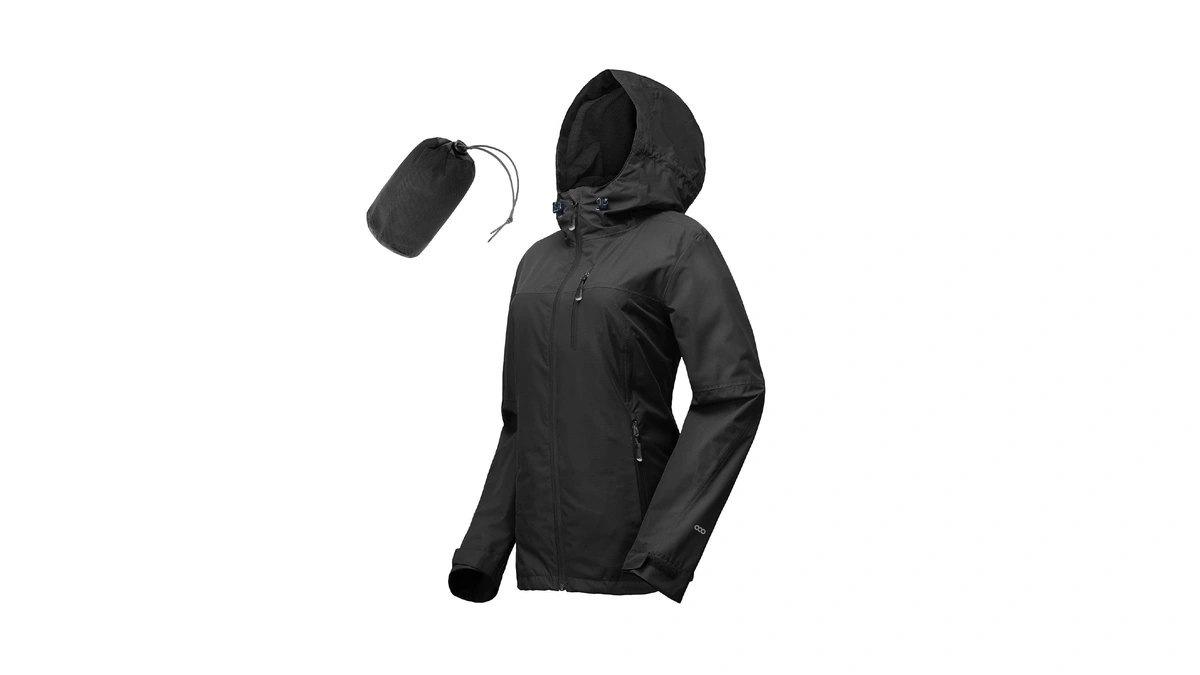 33,000ft Packable Rain Jacket For Women Waterproof Raincoats With Hood