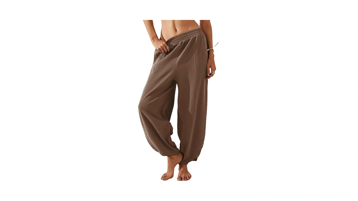 Amazon code: Egugydw Womens Baggy Wide Leg Pants Elas