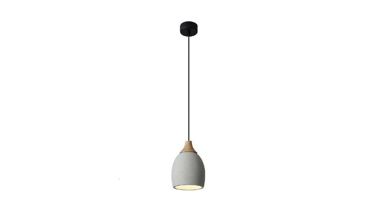 Tigkhae Kitchen Island Concrete Pendant Lights With Dimmable Led Suspension