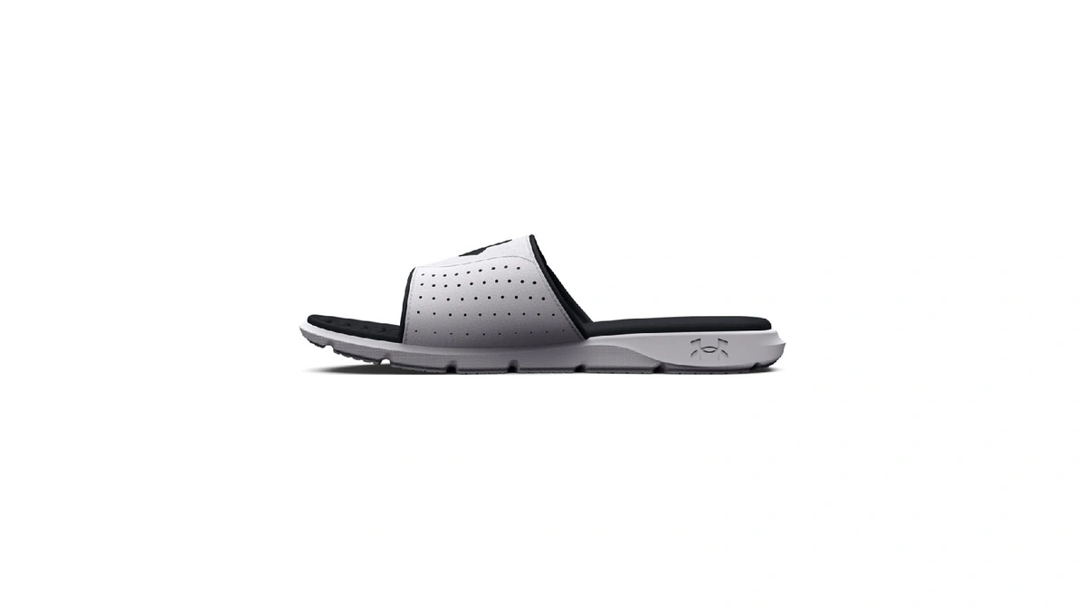 Under Armour Men's Ignite Pro Slide, (100) White/white/black, 18, Us