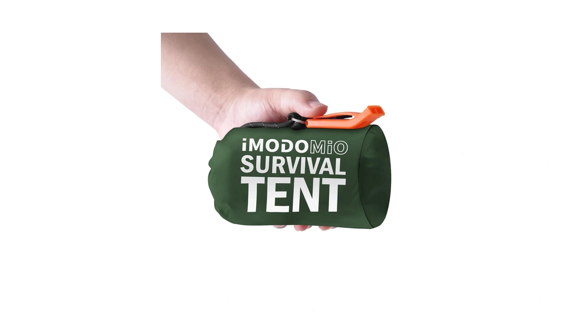 Life Emergency Tent Survival Shelter, 2 Person Mylar Tube Tent