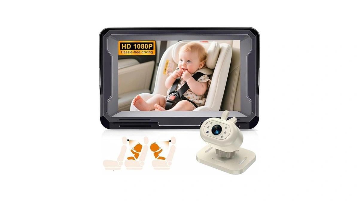 Amtifo Baby Car Camera 1080p Hd Plug-play Monitor: 4.3 Inch