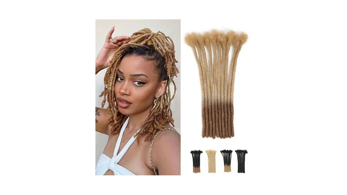 14inch Dreadlock Extensions Loc Extensions Human Hair 0.6cm 100% Real