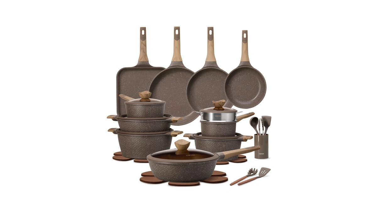 Carote 31pcs Nonstick Pots And Pans Set, Cookware Sets With