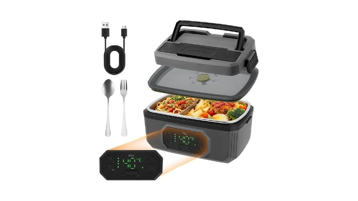 Cordless Electric Lunch Box For Adults, 21000mah Rechargeable Self Heating