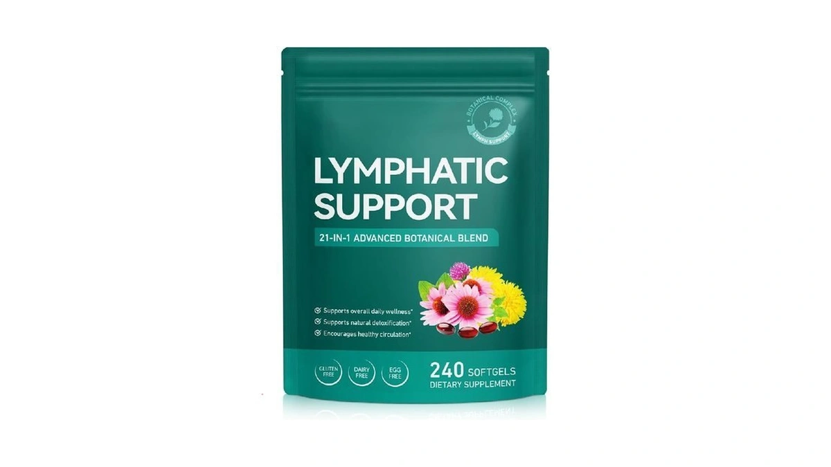 Vawcrn Lymphatic Drainage Supplement, 21-in-1 Advanced Botanical Complex, With Burdock