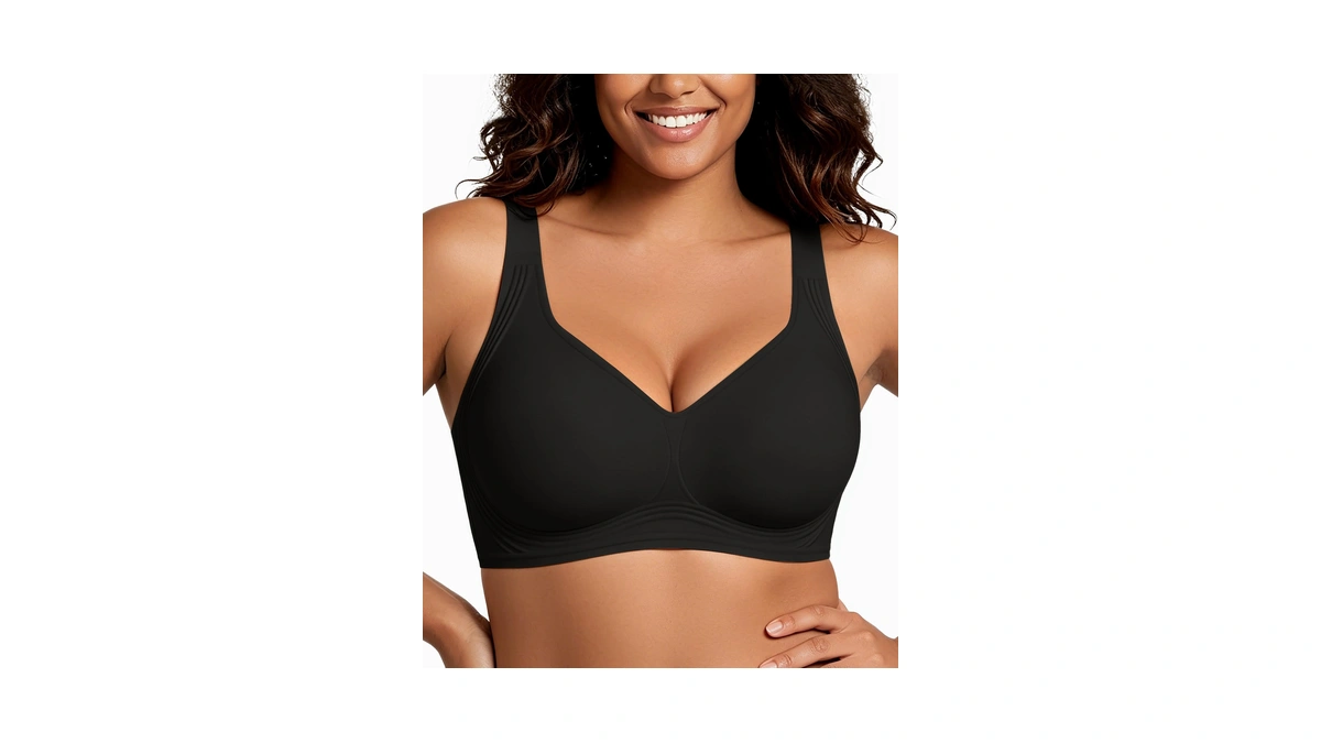 Horisun Wireless Full Coverage Supportive Bras For Plus Size Women