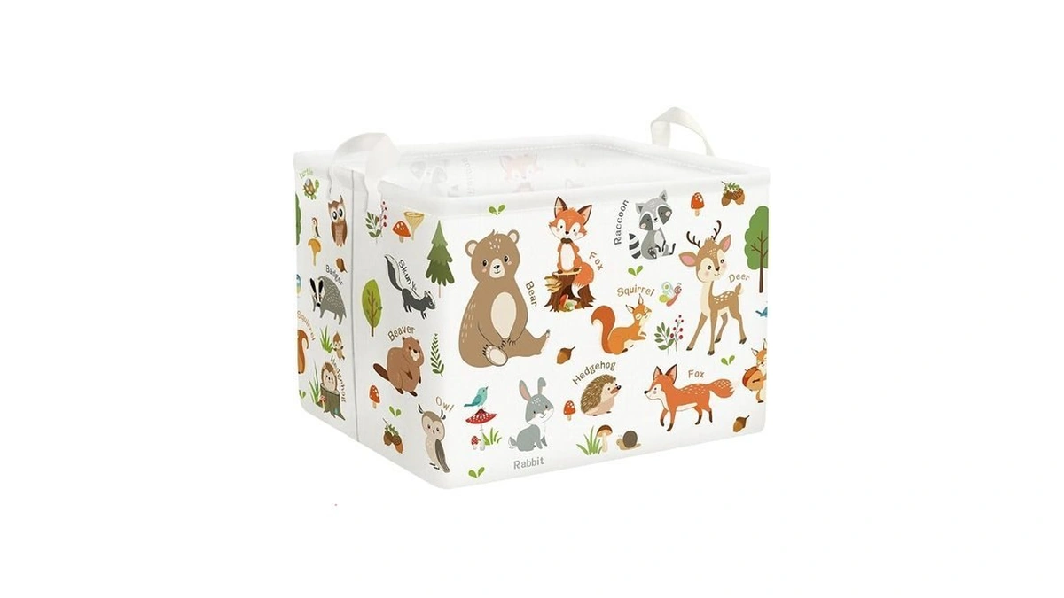 Clastyle Woodland Nursery Animal Tree Baby Gift Storage Basket For