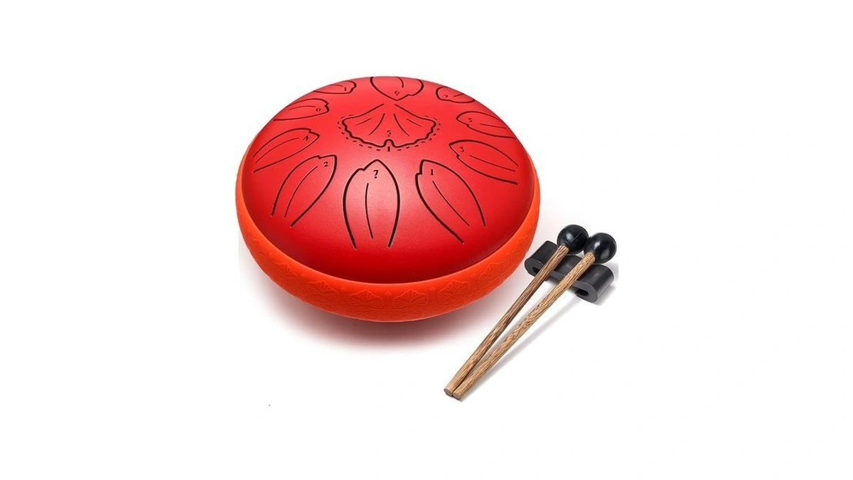 Steel Tongue Drum 6 Inch 11 Notes Musical Instrument Rain