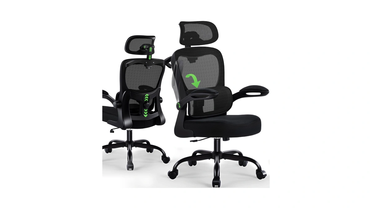 Areshark Office Chair Ergonomic Desk Chairs With Adjustable Lumbar Support&