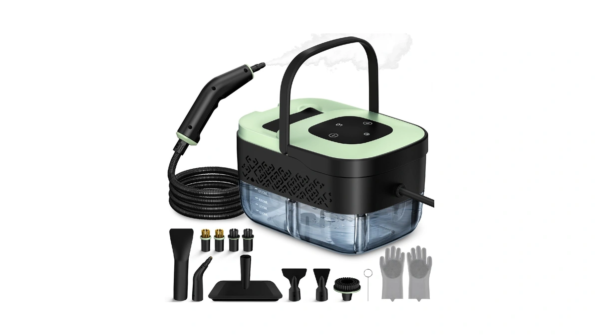 Steam Cleaner, Portable Steamer For Cleaning With 16pcs Accessories, 6-level