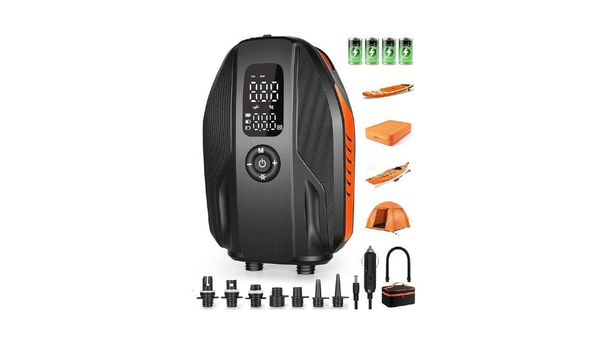 Paddle Board Electric Pump, 18000mah Rechargeable 20psi High Pressure Sup