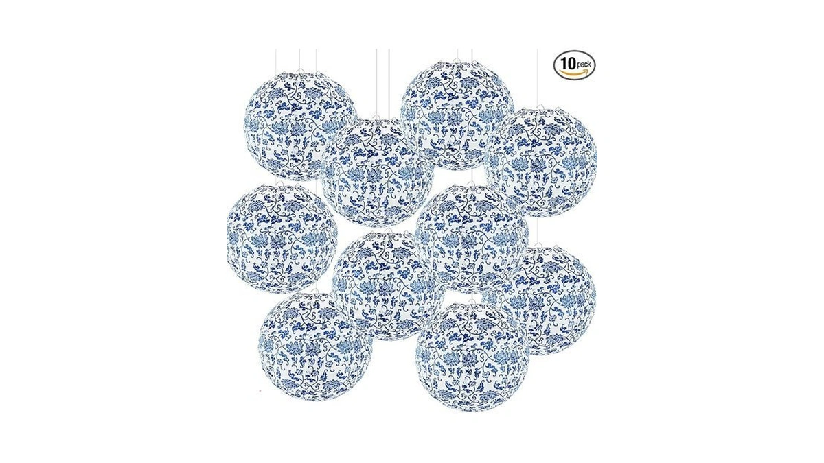 Yunxuan Paper Lanterns Party Decorations Chinoiserie Hanging Paper Lanterns For