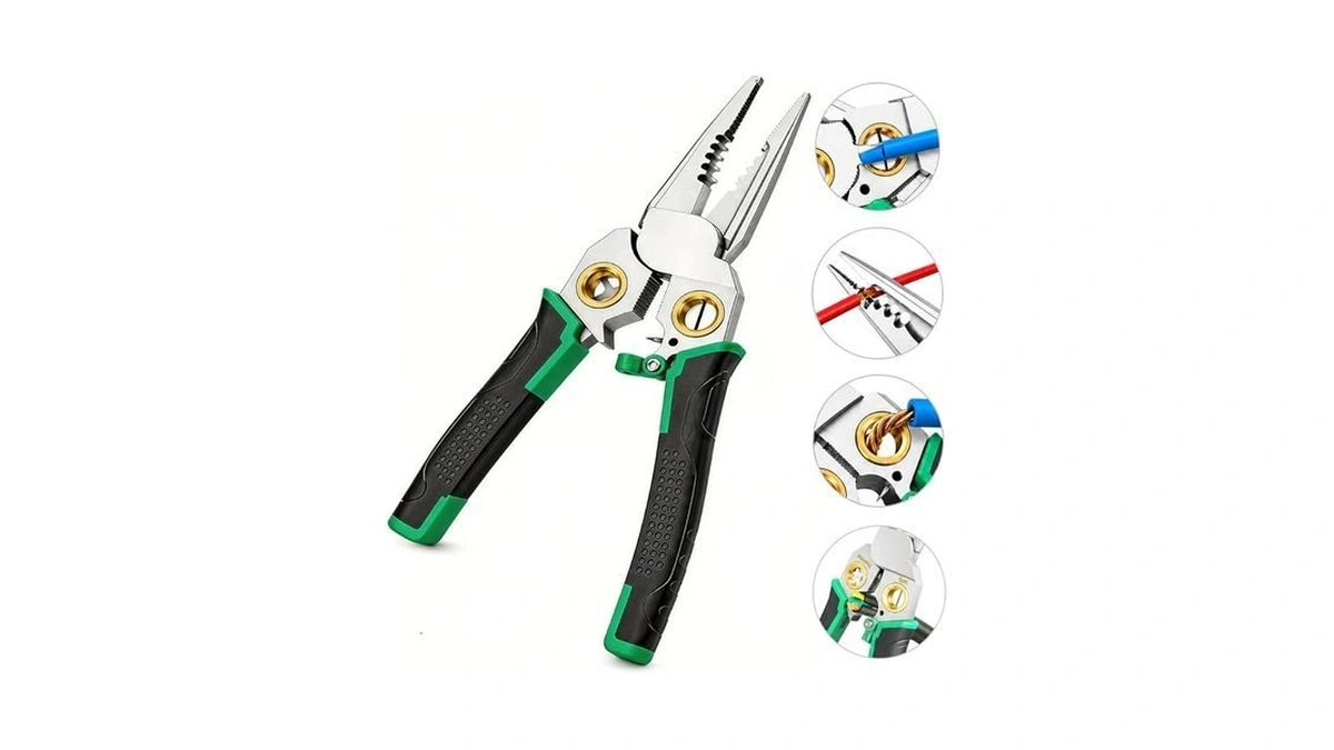 7-in-1 Wire Stripper Tool, Heavy Duty Wire Cutter And Crimping