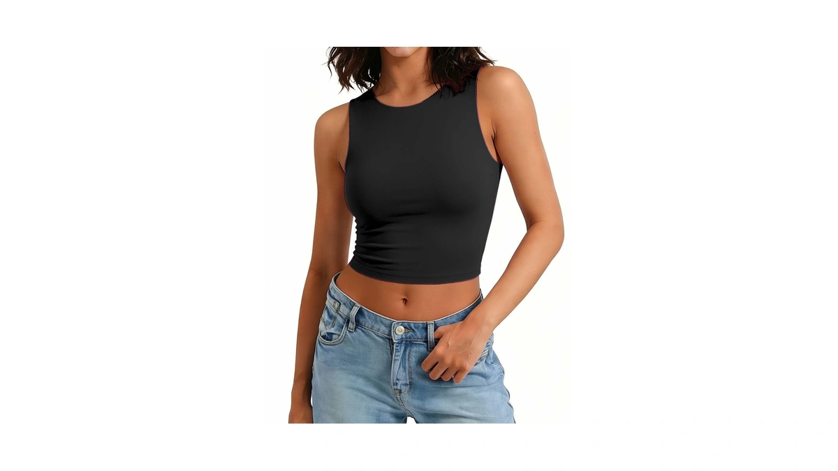 Avidlove Crop Tops For Women Crew Neck Basic Tank Sexy