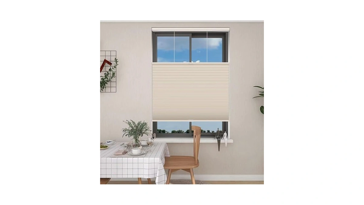 Changshade Top Down Bottom Up Cellular Shades, Cordless, Blackout, Honeycomb