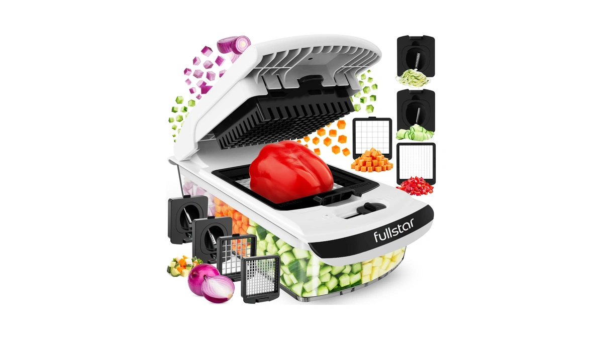 Fullstar Pro Original Vegetable Chopper & Spiralizer, Kitchen Prep Tool