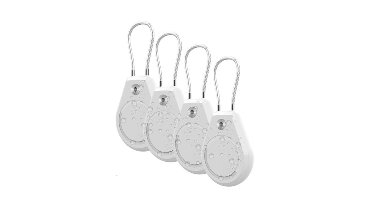 Airtag Holder With Braided Steel Cable, Heavy-duty Ip68 Protective Airtag