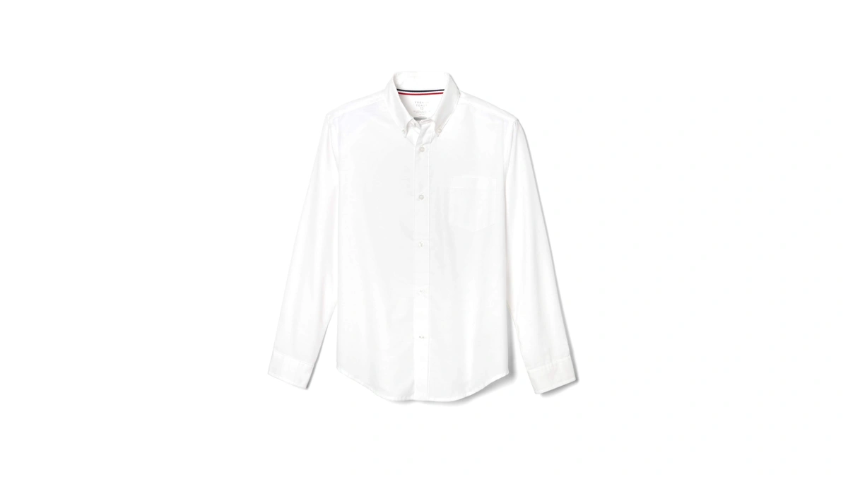 French Toast Boys Long Sleeve Oxford Shirt (standard & Husky),