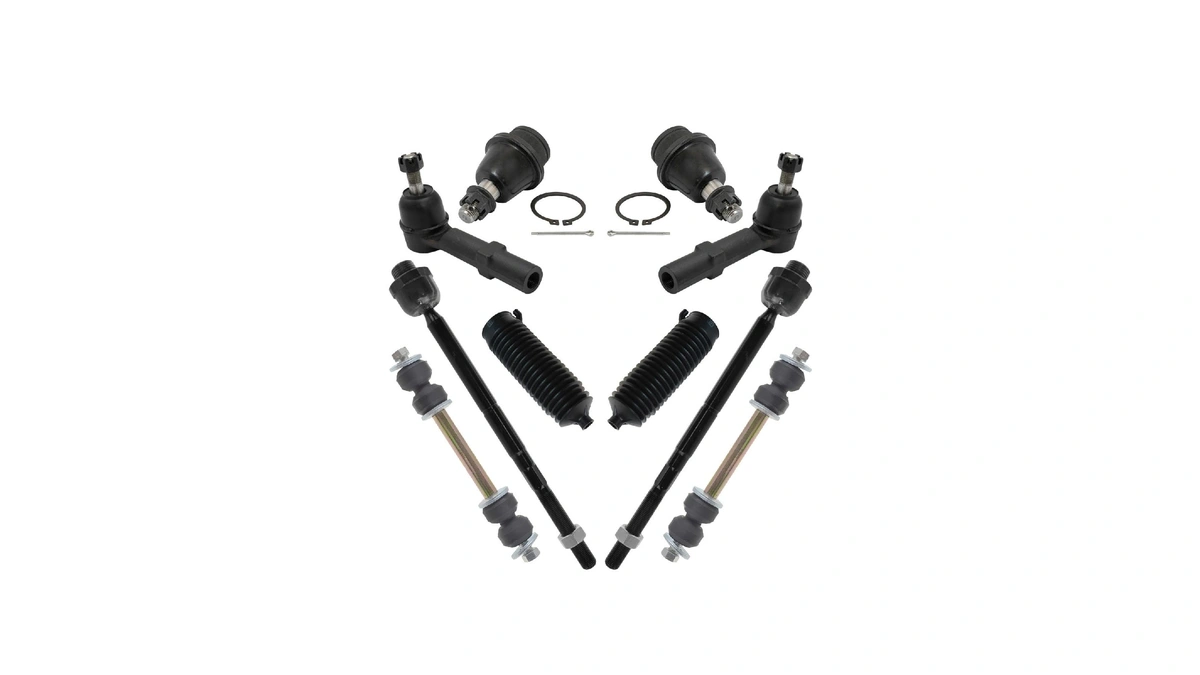 Trq Front Steering & Suspension Kit Ball Joint Steering Rack