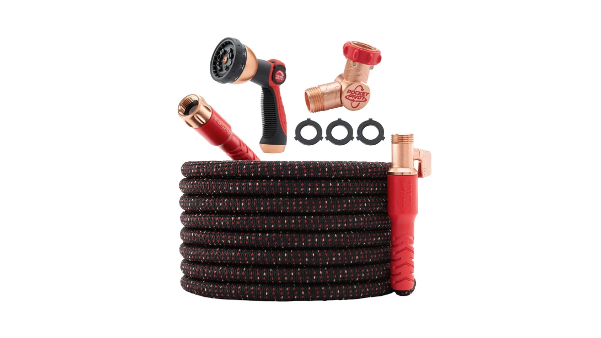 Pocket Hose Ballistic 100 Ft Expandable Garden Hose, No-kink, As