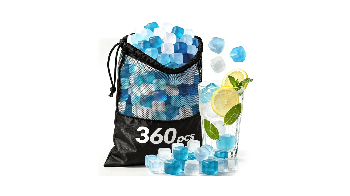 Shengqipc Reusable Ice Cubes For Camping, 360 Pack, 12 Lbs