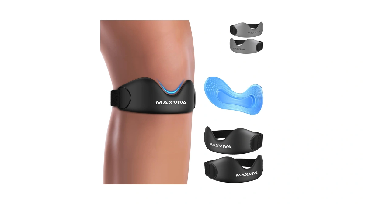Maxviva Patellar Tendon Support Strap 2 Pack, Knee Brace For