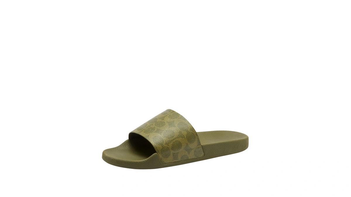 Udele Coated Canvas Slide