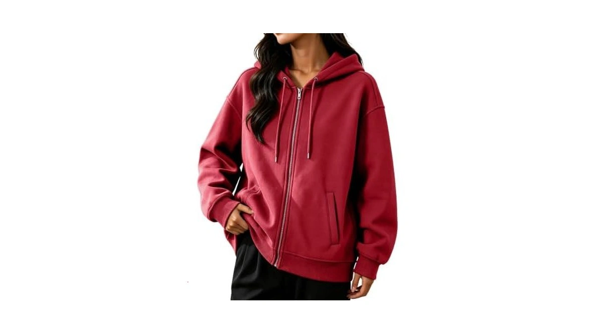 Mkdisnta Zip Up Hoodie Women 2026 Oversized Sweatshirts Jackets
