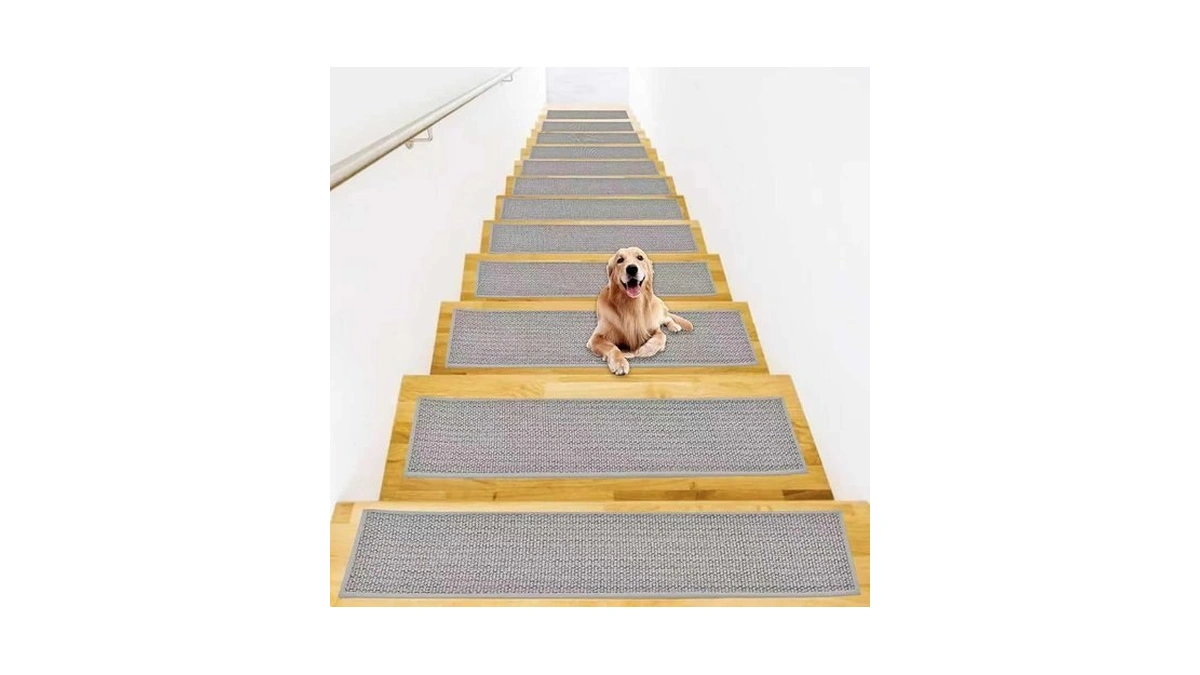 Diiilbro 7 Pack Carpet Stair Treads For Indoor Wooden Steps,