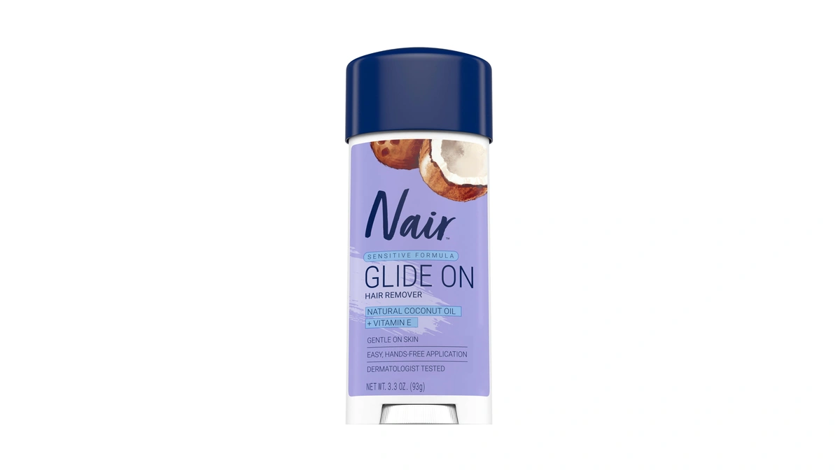 Nair Sensitive Formula Glide On Hair Removal Cream, 3.3 Oz