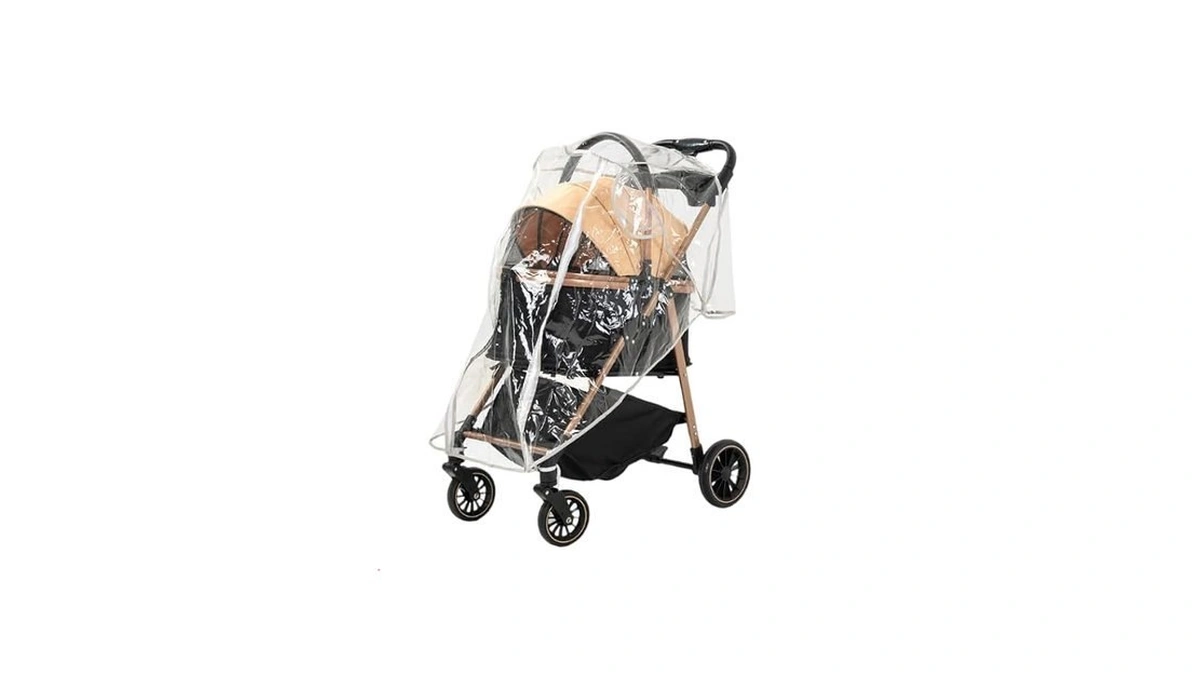 Coolcrab Clear Pet Stroller Rain Cover Waterproof Rain Cover For