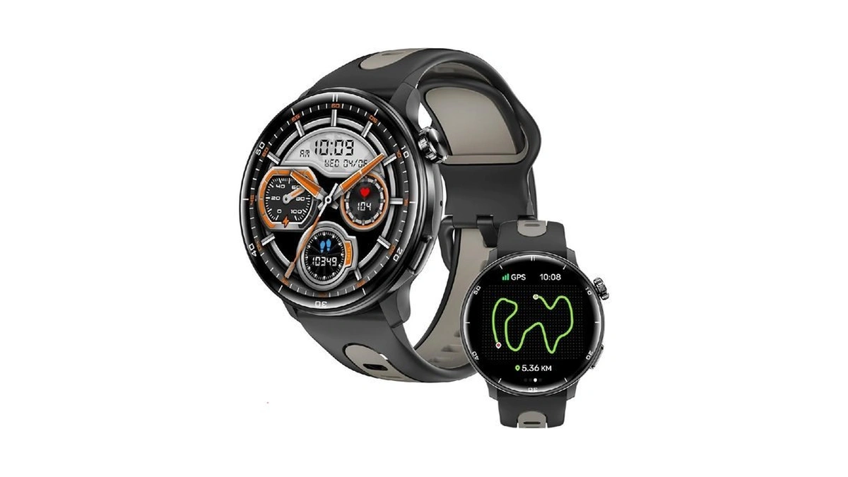 Rainbuvvy Smart Watch With Gps Tracker, 1.43" Amoled Screen Military