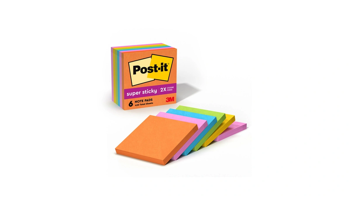 Amazon : Post-it Super Sticky Notes, 3 X 3 In, Ne