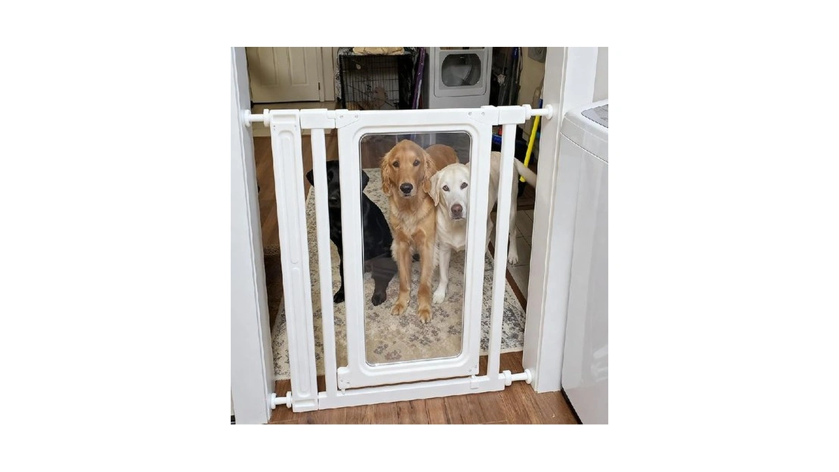 Auto Close Baby Gate For Stairs And Doorways, Pressure Mounted
