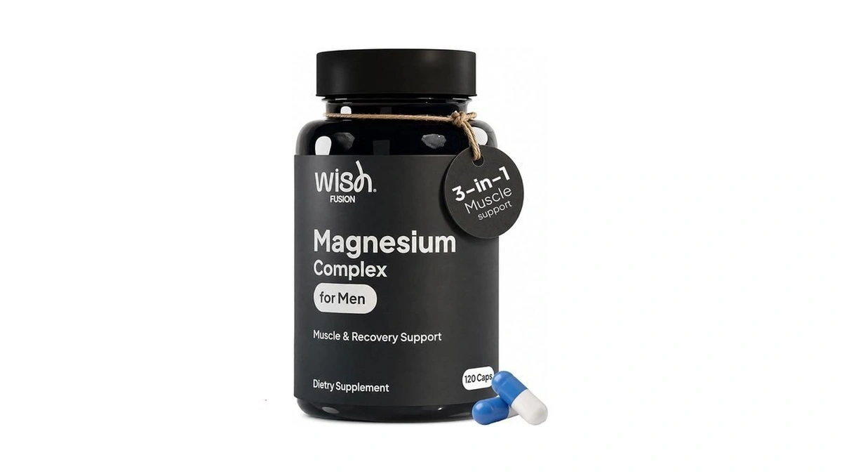 Wish Fusion Magnesium Complex For Men Over 40 & Athletes,