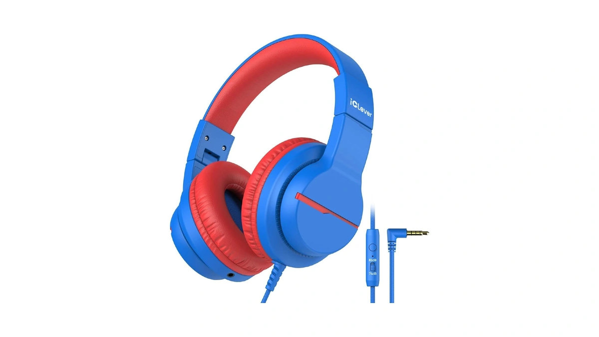 Iclever Hs19 Kids Headphones For School, Over-ear For Toddler Boys