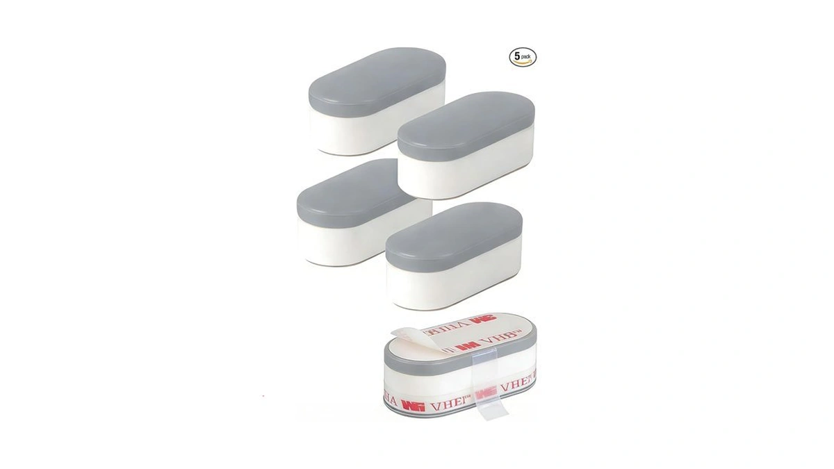 5-pack Toilet Seat Bumpers For Bidet - Non-slip Pads To
