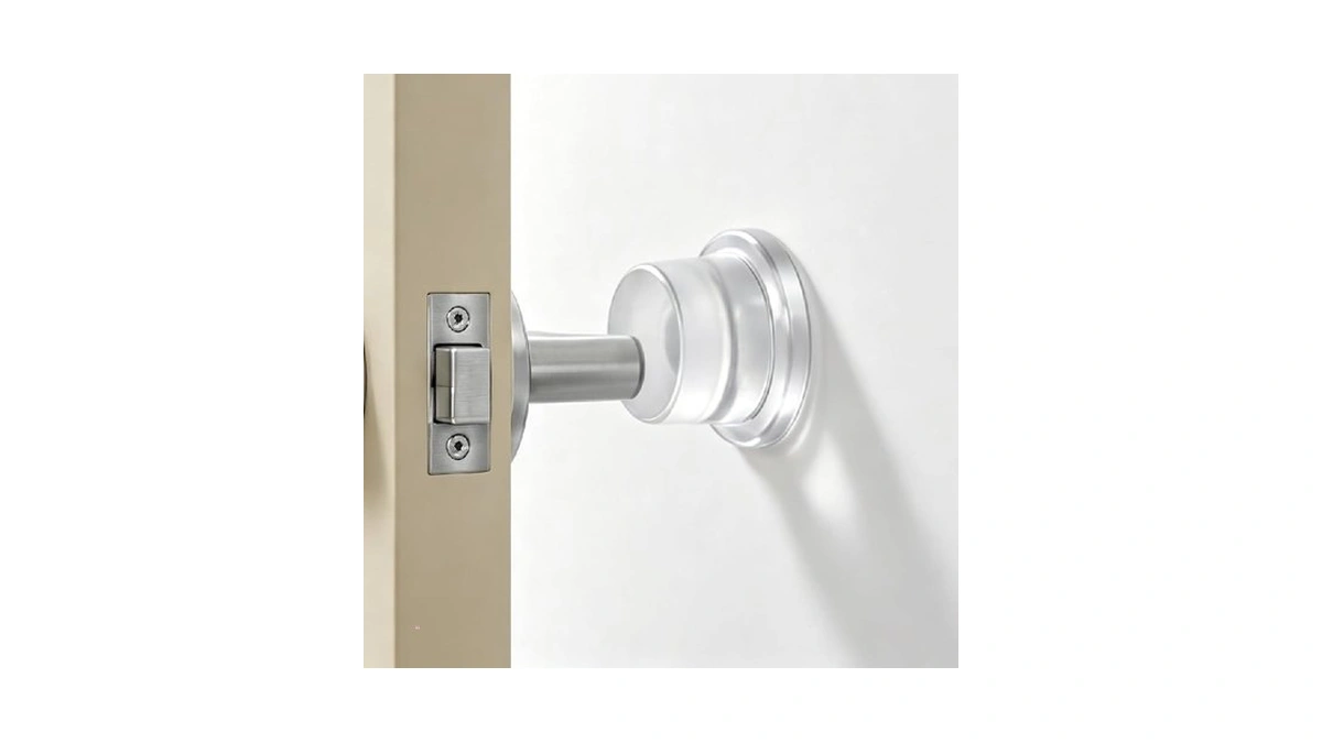 Clear Door Knob Wall Protector 2 Pack, 1.5" Silicone Wall