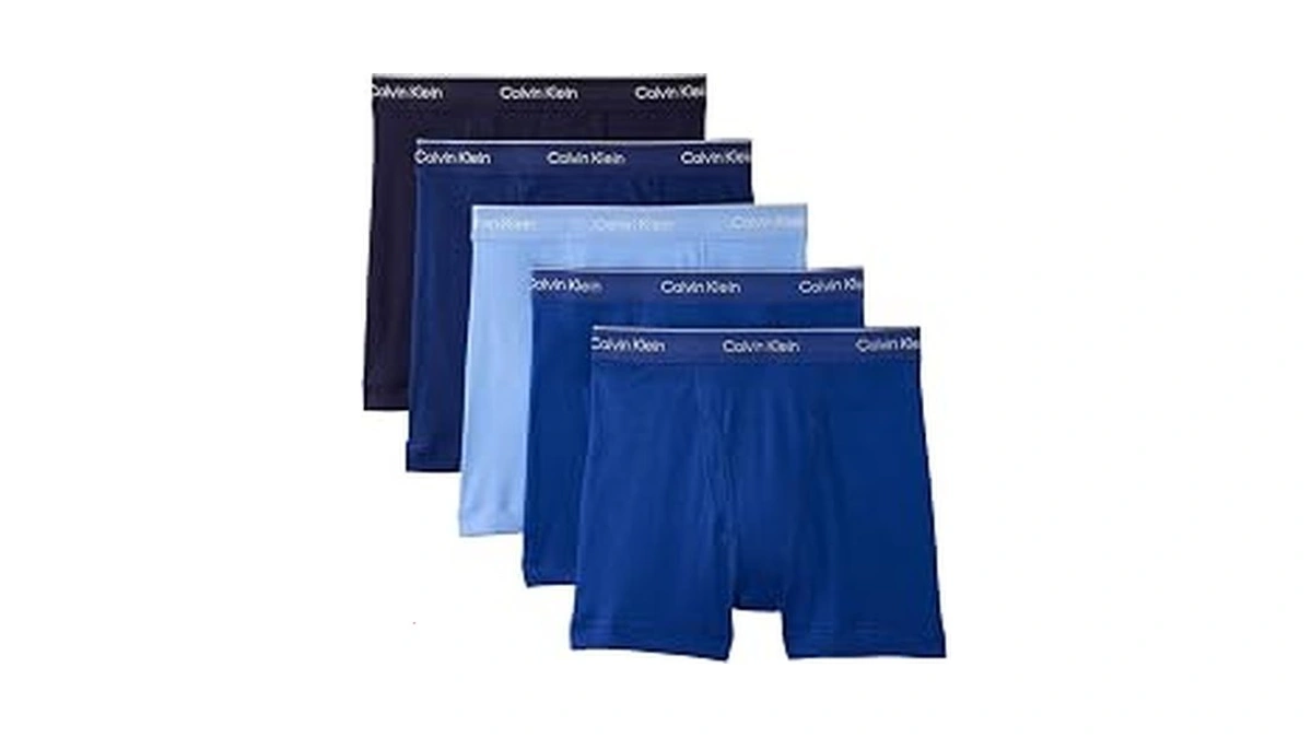 Calvin Klein Men's Cotton Classics 5-pack Boxer Brief, 2 Mazarine