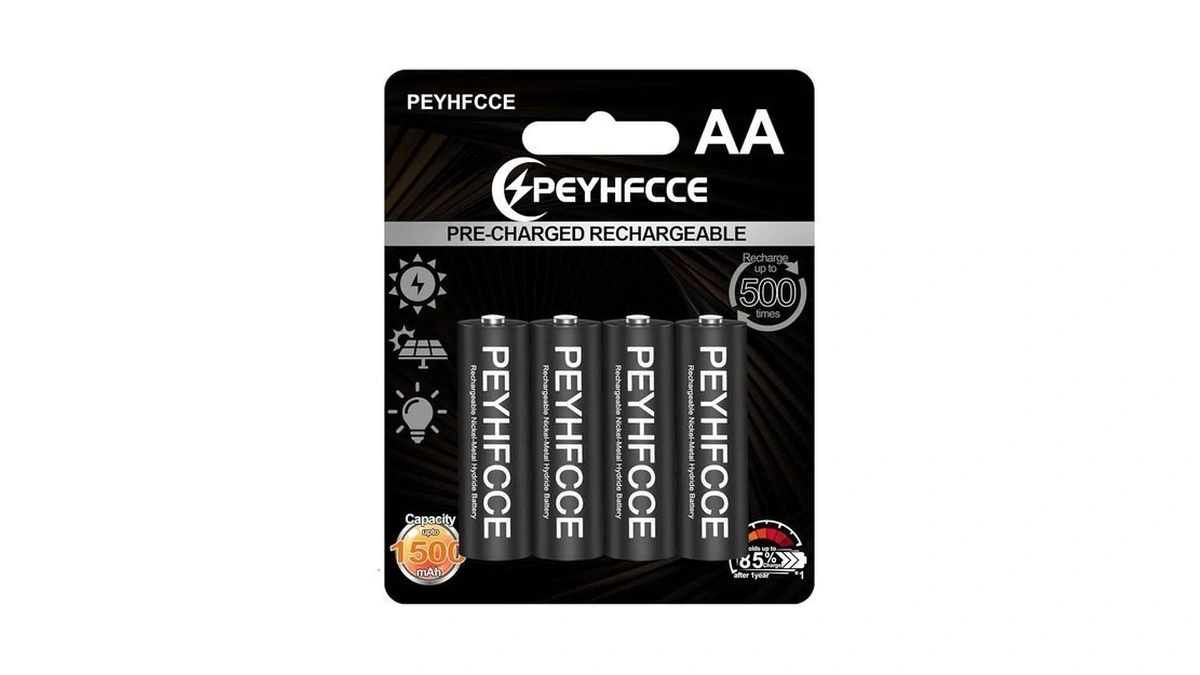 Peyhfcce 1500mah Rechargeable Aa Batteries, 1.2v Nimh Aa Battery High