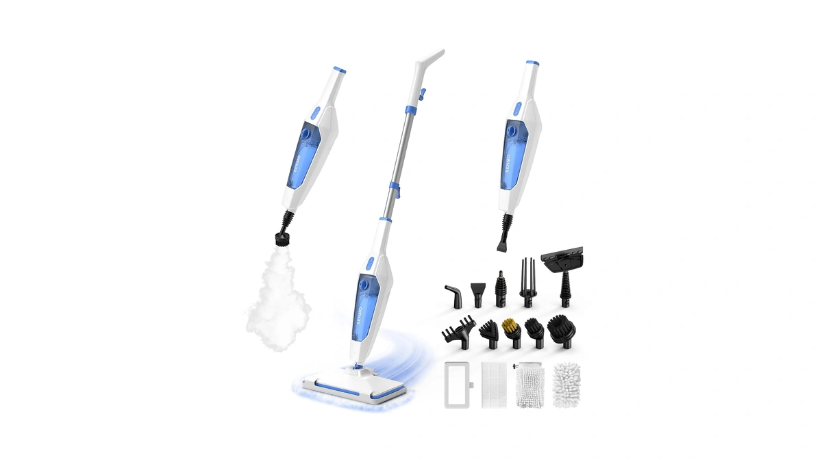 Senmo Steam Mop, 14-in-1 Detachable Steam Cleaner For Home And
