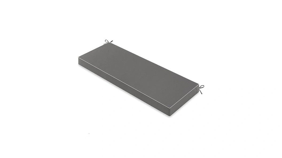 Miulee Dark Grey Outdoor Bench Cushion 48x18x3 Inch Patio Furniture